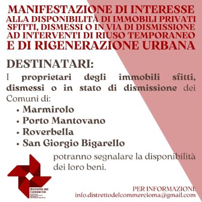 distretto del commercio - immobili privati sfitti